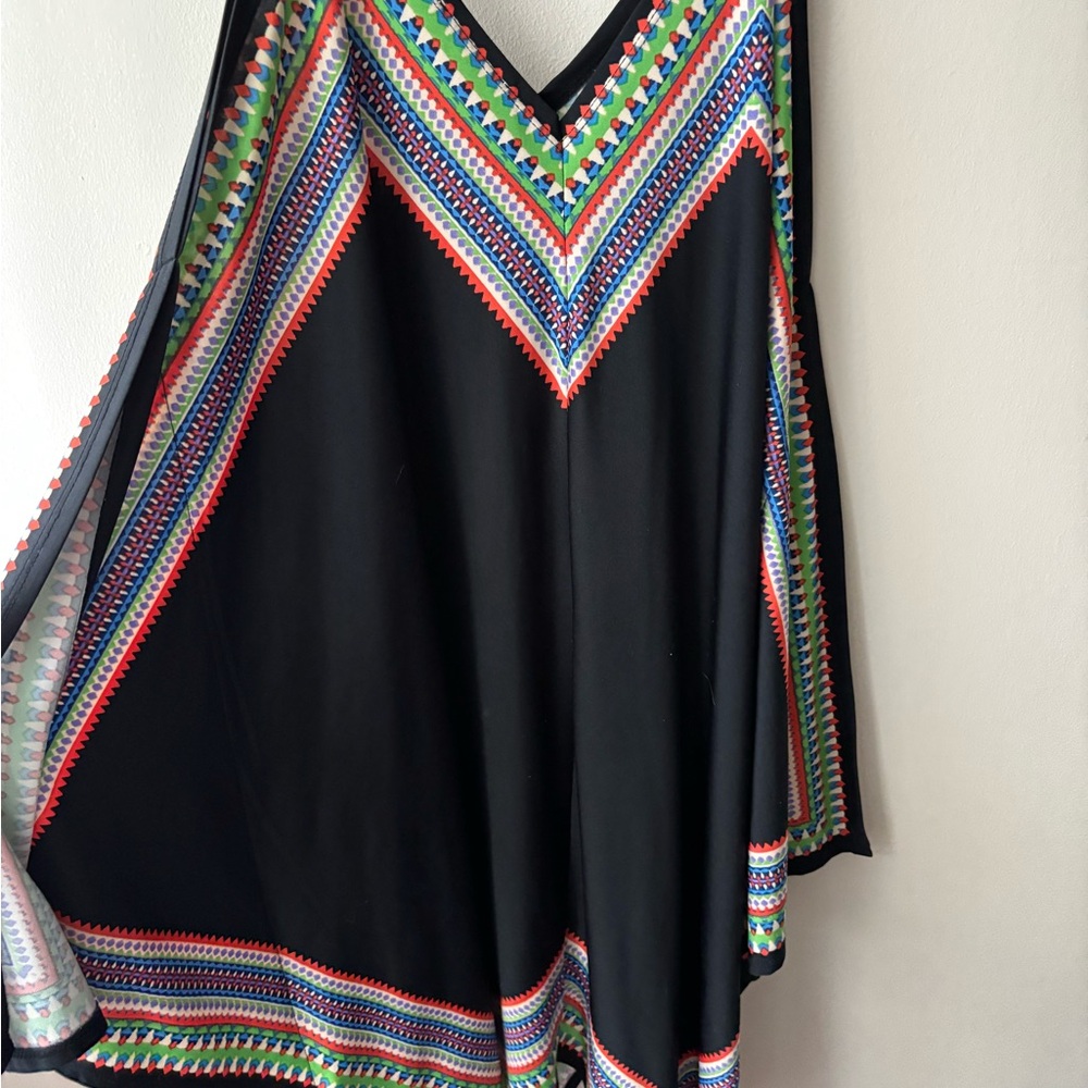 Multicolor Chevron Pattern Dress - Picture 3 of 3